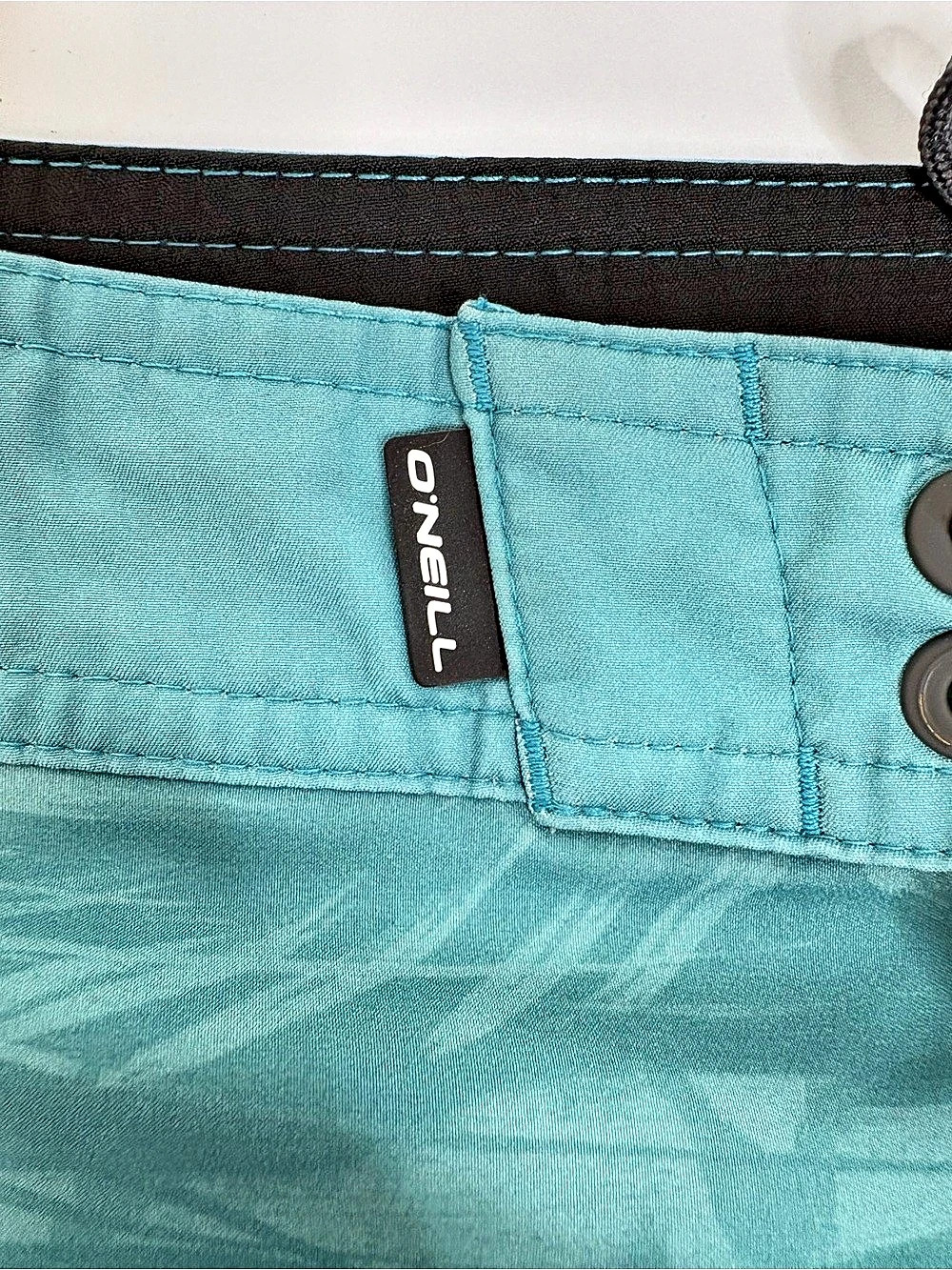 O'Neill Men's Abstract Board Shorts Blue & Black Waist 33 - Picture 3 of 4